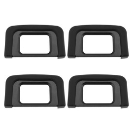 OTOTEC 4-Piece Camera Eyepiece Eyecup Rubber Viewfinder Eyecup DK-25 Compatible with Nikon D5500 D5300 D5100 D3500 D3400 D3000 Black