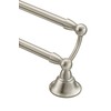 Moen Sage Collection Spot Resist Brushed Nickel 24-Inch Double-Towel Bar,