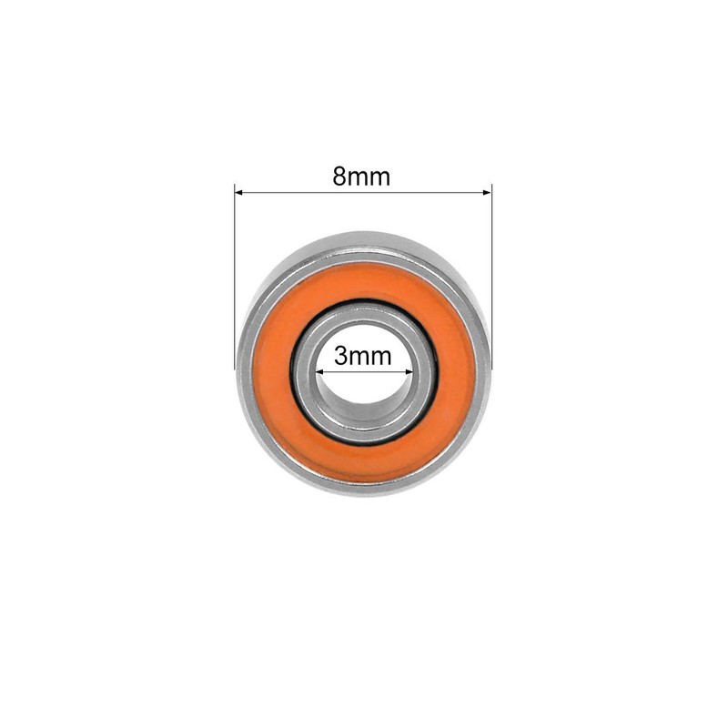 sourcing map S693C-2OS Hybrid Ceramic Ball Bearing 3 x 8