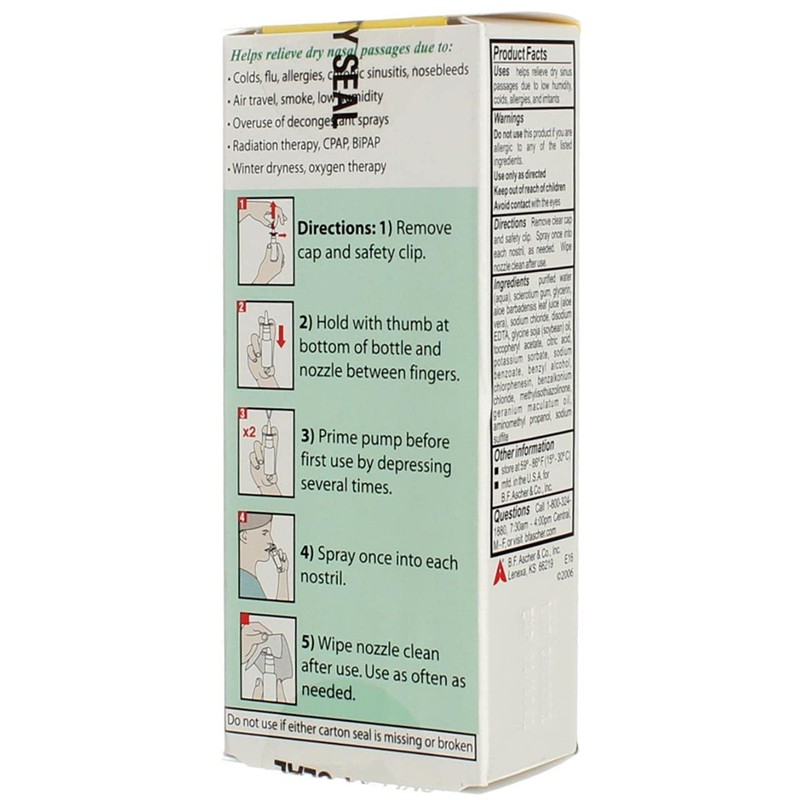 Ayr Saline Nasal Gel No-Drip Sinus Spray 0.75 oz (Pack