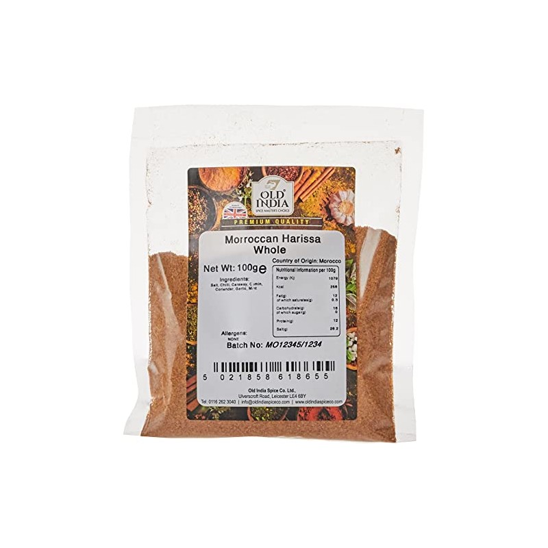 Old India Morroccan Harissa Whole 100g