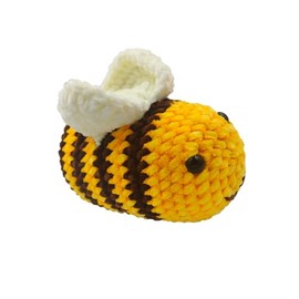 CHEZBABY Crochet Stuffed Animal Toys Soft Valentine’s Day Birthday for Women Men Toddler Kids (Bee, Large)