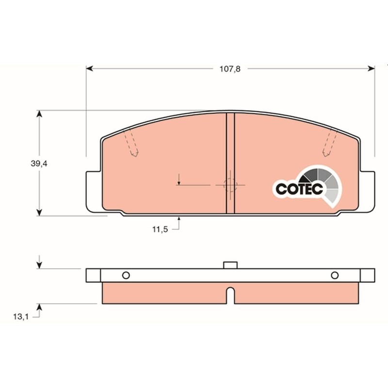 TRW Brake Pad GDB3088