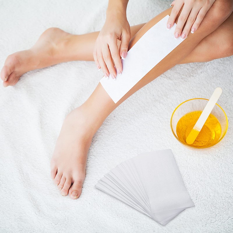 500 Pack Non Woven Wax Strips for Body and Facial