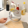 GREATLINK Stainless Steel Basin Colander with Handle Kitchen Strainer, Resting