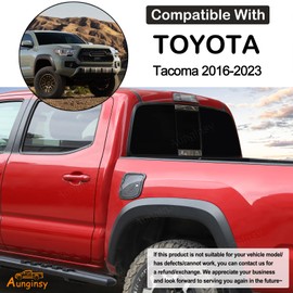 Aunginsy Car Fuel Tank Cap Replacement Anti-theft Lock Cap Compatible with Toyota Tacoma 2016-2023 Pickup Door Fuel Tank Cover W/Lock Gas Cap Tank Trim Cover Fuel Filler Door Protector Accessories
