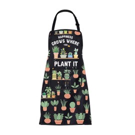 FUSTMW Just One More Plant Apron with Pockets Plant Lover Gifts Gardener Apron for Women Men Gardening Lover Gifts, Plant It Apron, One Size