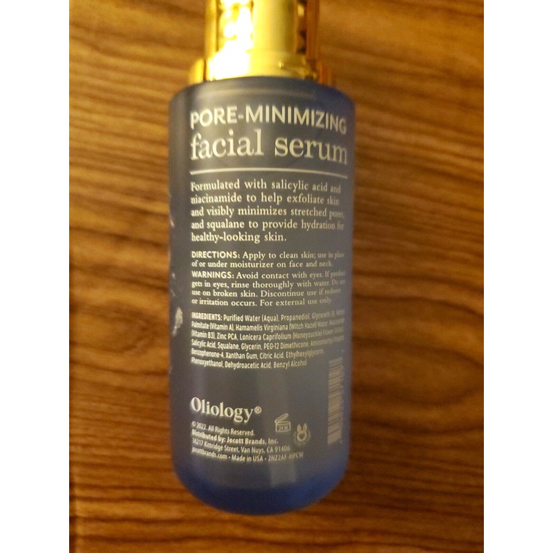 OLIOLOGY FACIAL OIL INFUSED SALICYLIC ACID, NIACINAMIDE & SQUALANE
