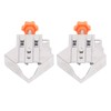 2Pcs Right Angle Clip Stainless Steel Mouth Closed 90 Degree