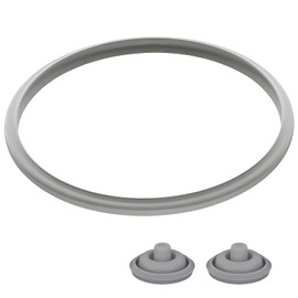 HAFRILY WMF Schnellkochtopf Ersatzteile 22cm Dichtungsring und 2 Stück Kochsignaldichtung Kochsignal Dichtung für Schnellkochtopfdeckel 2,5l 3l 4,5l, 6,5l 8,5l Deckel Schnellkochtöpfe Silikon