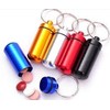 Boolavard® TM Aluminum Pill Box Case Bottle Holder Container Keychain