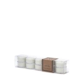 Eco Candle Co. Tea Light Candles, Spa Day, 10-Pack - Scents of Flowers, Musk, Melon, Citrus, & Ocean Air - Recyclable Plastic Cups, 100% Soy Wax, No Lead, Hand Poured, Midwest Soybeans.6 oz. Each