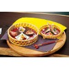 yamako- Who Bamboo Hors D 'oeuvres Basket, Foot with Basket
