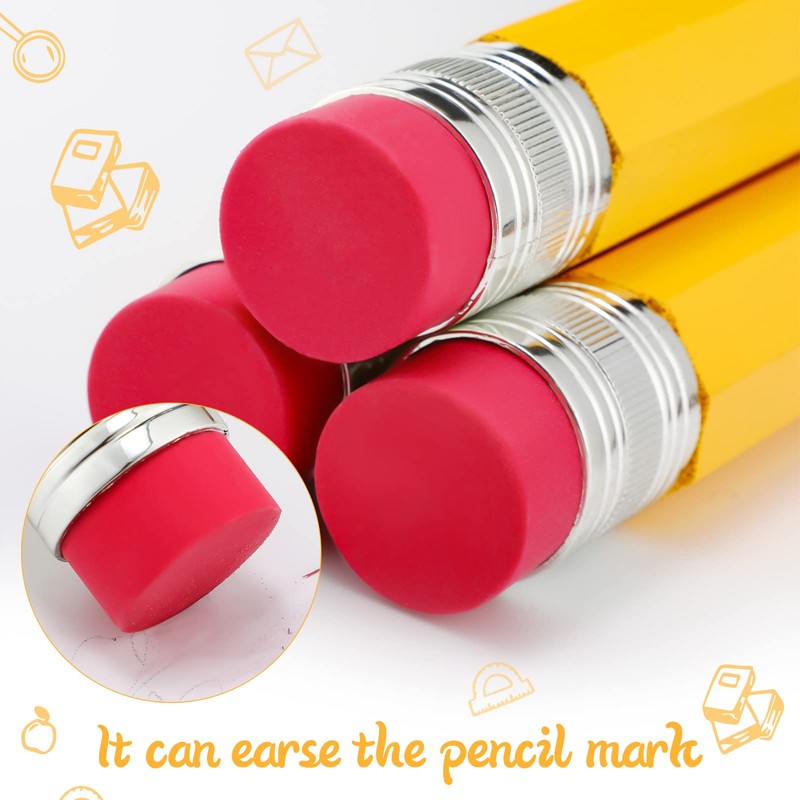 Leinuosen 6 Pcs Giant Pencils 14 Inch Wood Big Jumbo