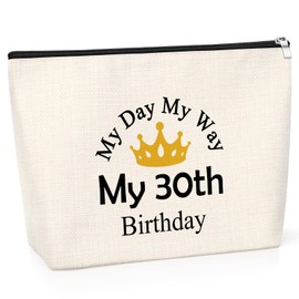 30th Birthday Gifts for Women Funny Birthday Cosmetic Bag 30th Years Old Birthday Gift Makeup Travel Pouch Happy 30th Birthday Presents for Mum Wife Colleague Aunt Friend Sister Girlfriend