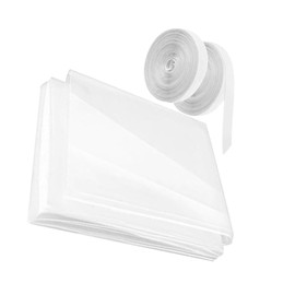 Outanaya 1set Kit Thermal Film Cover for Cuttable Transparent Easy Installation Hook and Tape Indoor Against Drafts and Heat Loss