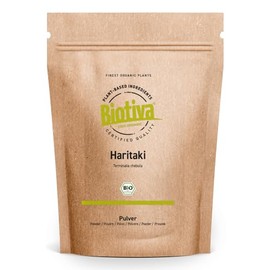 Haritaki Powder Organic 200 g - 100% Pure & Natural from Controlled Organic Cultivation - Ayurvedic Superfood - DE-ÖKO-005 - Biotiva