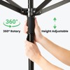 GOCEZIA Outdoor Umbrella Drying Rack, 4-Aluminum Arms Folding Rotary Dryer