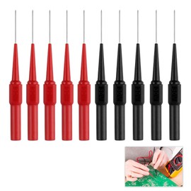 Measuring Tips for Multimeter Thin, Multimeter Test Probes 0.7 mm, Test Probes with 4 mm Banana Plug with Insulated Protective Caps for Electrical Diagnostics, Cable Testing Oscilloscope Car