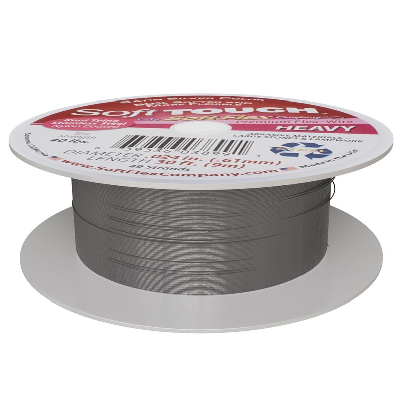 Soft Touch 49 strand Beading Wire .024 Inch 30 Ft
