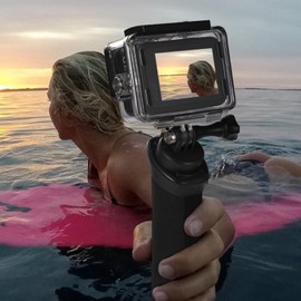 Vkesen Schwimmender Handgriff für GoPro,Handler für Action Cam,Wasserdichter Stick Kompatibel mit GoPro Hero 12/11/10/9/8/7/6/Max, Insta360 Ace/Ace Pro/One RS, DJI Osmo Action,Akaso Action Kameras