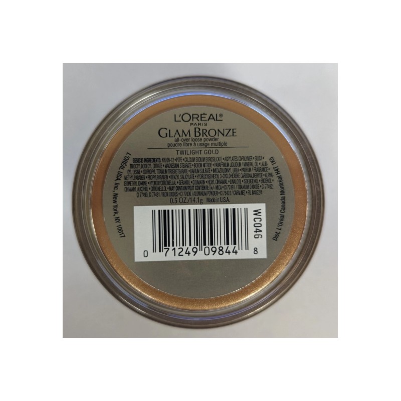 1pc - LOREAL GLAM BRONZE ALL-OVER LOOSE POWDER TWILIGHT GOLD