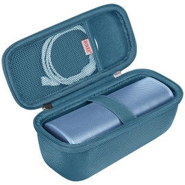 BOVKE Carrying Case Compatible with Sonos Roam 2 Portable Waterproof Bluetooth Wireless Speaker, Roam 2 Bluetooth Speaker Holder with Mesh Pocket for Charging Cables Accessories, Blue