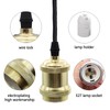 2 Pcs Ceiling Pendant Light Fitting E27 Rose Screw Lamp