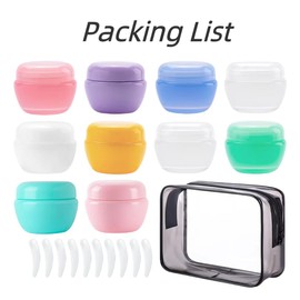 Travel Containers, 20 Gram Travel Accessories Bottles Containers for Toiletries, Cosmetic,Face Body Hand Cream, Lotion,Makeup,21 Pieces