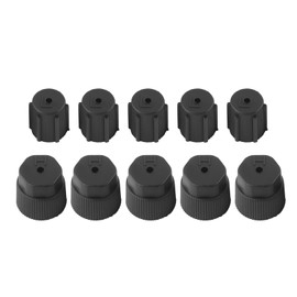 Air Conditioner Cap Kit, 10 Pieces Universal Air Conditioner Service Caps, Car Air Conditioner Charging Port Caps, Cap Cover for AC Charging Port