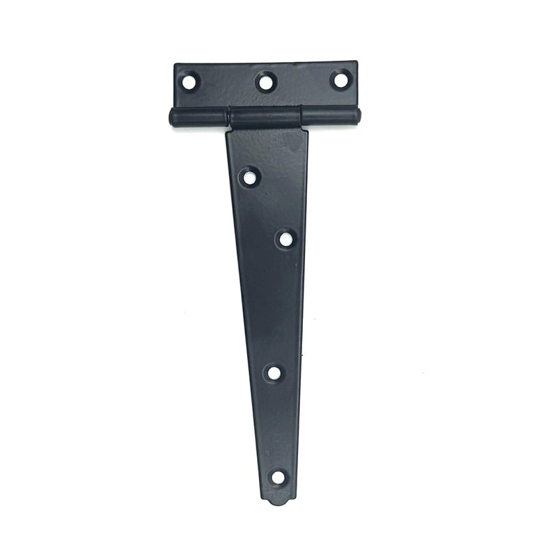 2PK 150mm Black Tee Hinges with Fixings. 6" T-Hinges for