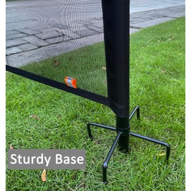 Driveway Net for Kids Safety, 36FT Driveway Ball Stopper Net with Reflective Strips, Outdoor Yard Driveway Barrier for Kids & Pets, (36 Ft Wide 40 Inch Tall)