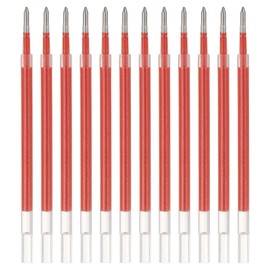 PATIKIL Gel Pen Refills, 12 Pcs 0.8mm Medium Point Glitter Coloring Gel Ink Pen Replace Refills for Retractable Click Pens Writing Drawing Doodling Office Study Classroom Supplies, Red