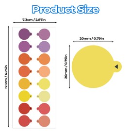 80-Pack 20mm Translucent Dot Patches for Shooting Glasses,Magic Dot for Shooting Glasses Blinders,Improve Accuracy Stickers for Hunting & Shooting