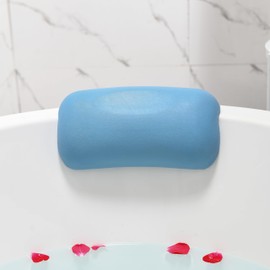 Koelaa Bath Pillow, Bath Pillow, Bath Pillow for Bathtub with Suction Cups, Neck Pillow, Bathtub Washable, Bath Pillow, Bath Pillow with Ergonomic Fit, Bath Pillow for Home and Spa, Blue