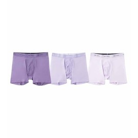 Pair of Thieves Men's Quick Dry Action Blend Boxer Briefs 3 Pack - Moisture-Wicking & Breathable for All-Day Comfort Lavender