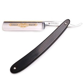 Solingen Ebony Wood Handle Carbon Steel Straight Razor by Dovo
