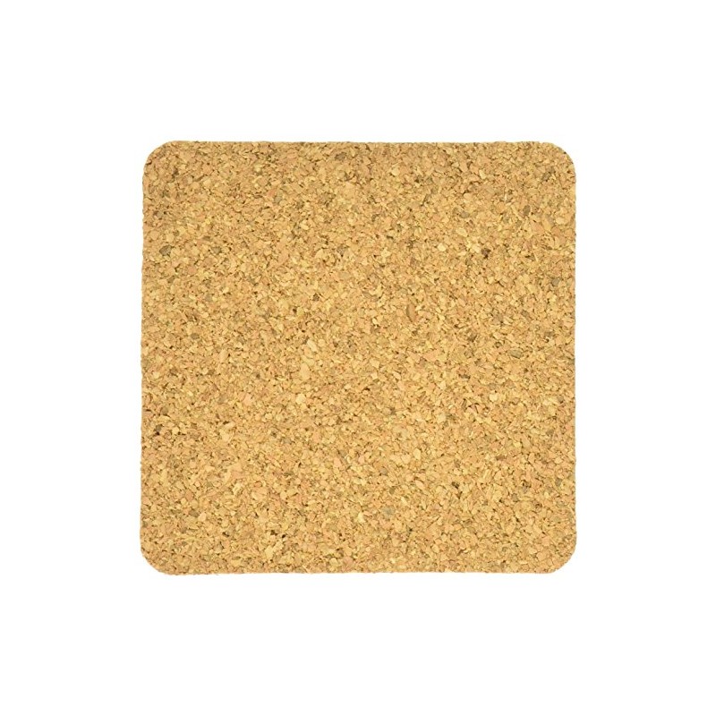 Cork Coaster Set - Square - 3.92 inches - 4