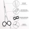 Professional hairdressing scissors made of stainless steel