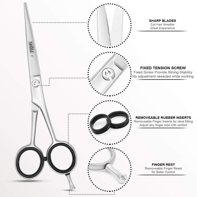 Professional hairdressing scissors made of stainless steel