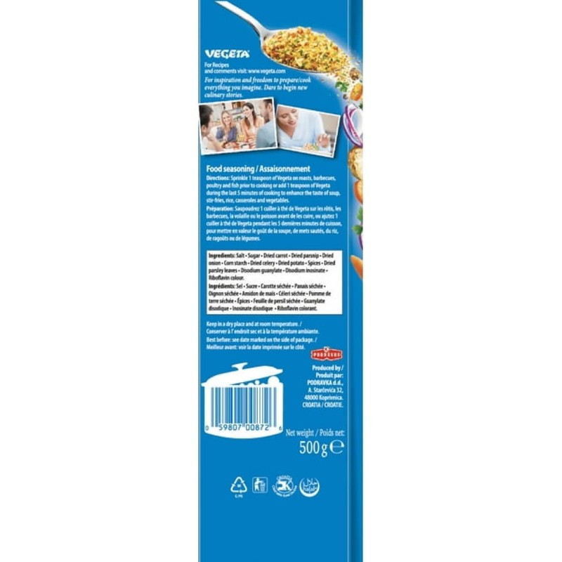 Podravka Vegeta Soup and Seasoning Mix 500g bag