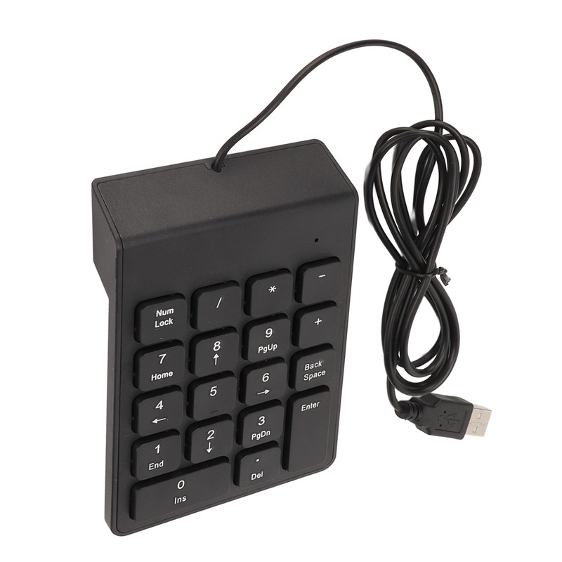 Wired Number Pad 18 Keys Ergonomic USB Plug and Play