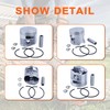 Mtanlo 44.7mm Piston Ring Kit for Stihl MS271 MS271C MS
