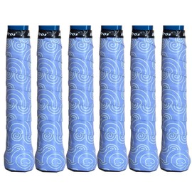 Alien Pros Tennis Racket Grip Tape (6 Grips) – Tac Moisture Feel Tennis Grip – Tennis Overgrip Grip Tape Tennis Racket – Wrap Your Racquet for High Performance (6 Grips, Blue Clouds)