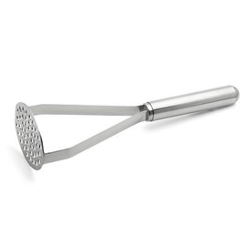 Weis Potato Masher with Perforated Plate, Stainless Steel Silver, 30 x 7.5 x 9 cm