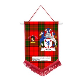 Adair Scottish Clan Car/Wall Pennant With Red Border Great Souvenir