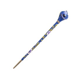 Frcolor Chinese Rhinestone Hair Stick Flower Hair Chopsticks Hairpin Chignon Pin (Blue)