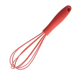 caralin Silicone Eggs Beater Handheld Whisk Cream Foam Maker n Slip Eggs Blender Silicone Eggs Whiskers Portable Red