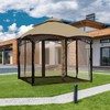 Tanxianzhe 10'x12' Gazebo Replacement Mosquito Netting 4-Panel Patio Screen Walls
