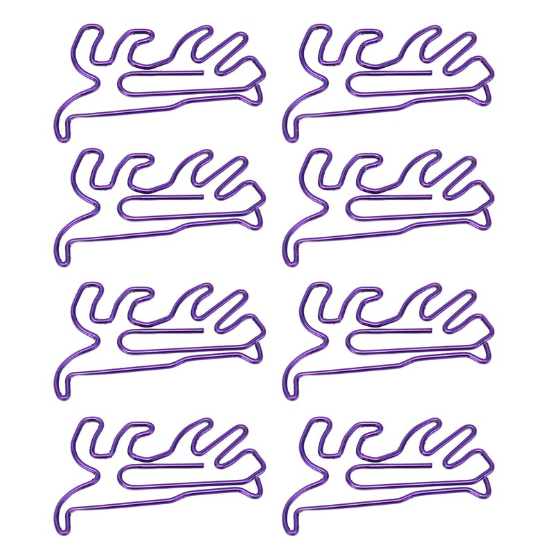 100Pcs Cute Paper Clips Animal Style Exquisite Bright Electroplated Anti